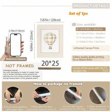 1 Stück Leinwandkunst, neutrale Stil Kinderzimmer Galerie Wanddekoration, sanftes beige Kinderzimmer Dekoration Teddybär Muster Entchen Thema Vintage Reise-Stil Buchstaben Poster - gerahmte Kinderzimmer Wandkunst, Mädchen Kinderzimmer Wanddekoration, Baby Mädchen, Baby Jungen, Mädchen Schlafzimmer Mädchen Kinderzimmer Dekorative Kunst, Baby Produkte Kinderzimmer Poster - Verschiedenfarbig - Übersicht 12