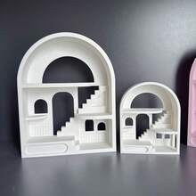 2 Size Options, Blind Box Figurine Display Stand, Plastic Material, Matte Finish, Multi-Color, Blind Box Cute Doll Desktop Display Stand - Small - View 6