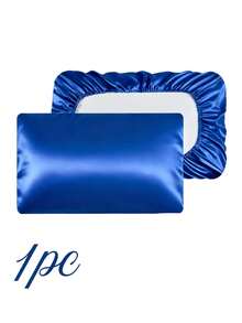 1pc/2pcs Satin Pillow Cases, Silk Pillow Cover Elastic Band Travel Pillowcover Soft Silk Satin Pillowcase For Hair Skin Standard Size/Queen Fit For Various Pillows,Secret Santa Gifts For Women,Valentine's Day Gifts, Stocking Fillers, Personalised Gifts, Christmas Gifts