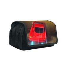 A Racing-Themed Pencil Case With A Large Capacity, Double-Layer Flip-Top Design, And Double Zippers. Made Of Polyester Fiber, It's Suitable For Middle School, High School, And College Students, And Can Also Be Used For Desktop Stationery Storage To Keep Your Desk Tidy. - Multicolor - View 6