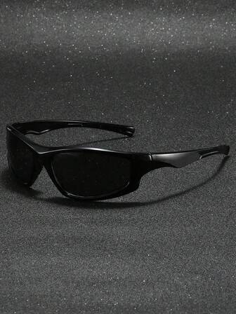 1/2pcs Men Personality Street Style Technological Futuristic Fashion Glasses For Driving Camping Outdoor Cycling Golf Mountaineering Decoration