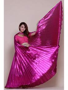 Colorful Dance Wings With Telescopic Rods, Performance Cape For Belly Dance Show,Halloween - Wing - View 9