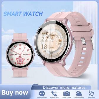 Nuevo reloj inteligente para hombres y mujeres, con capacidad de batería de 250mAh, monitor de sueño, recordatorio de beber agua, llamadas Bluetooth, recordatorio de notificaciones, despertador, pronóstico del tiempo