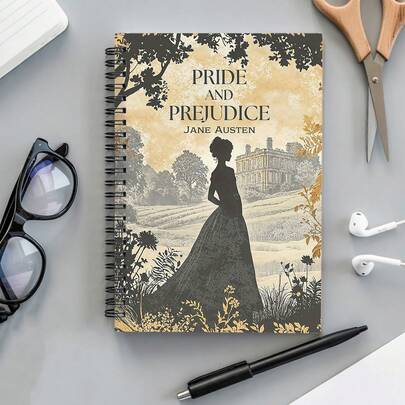 Pride And Prejudice Silhouette Fashion Notebook: An Ideal Choice For Literature And Diary Writing Enthusiasts