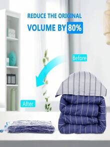 10/9/1件真空密封收纳袋，压缩袋，加厚真空压缩收纳袋，真空衣物收纳袋，真空压缩袋，节省空间袋，可重复使用，防水，节省空间，防潮，防蛀，防霉，防尘，旅行收纳带泵（部分款式） - 彩色 - 查看 10