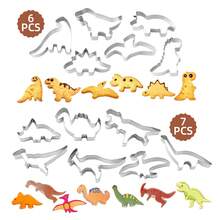6/7pcs Dinosaur Cookie Cutter Set, Dinosaur Birthday Party Cake, Cookie And Sandwich Cake Molds, Pastry Cutter, Cookie Cutters, Baking Tools, Kitchen Gadgets, Kitchen Accessories, Christmas Baking Tools, Fondant Cake Molds - - - View 9