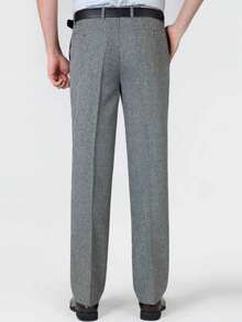 Men's Tailored Dress Pants - Màu xám đen - Xem 3