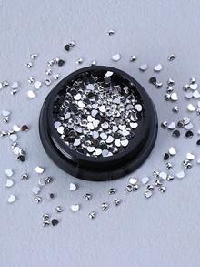 1 Hộp Trang Trí Móng Tay Hình Trái Tim Màu Bạc, Phụ Kiện Móng Tay Hình Trái Tim Cho Ngày Valentine, Hình Dán Móng Tay Tự Làm Thanh Lịch, Vật Tư Làm Móng Cho Tiệm Làm Móng - Bạc - Xem 8