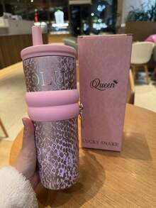 New 710ml Large Capacity Ceramic Inner Stainless Steel Insulated Cup, High Beauty Birthday Gift For Women, 316 Stainless Steel Double Layer Vacuum Cup - Multicolor - View 10