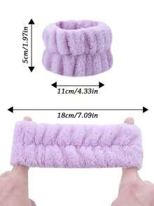 2条/4条装洁面腕带，洁面腕带，腕巾，护肤臂带，化妆，腕套，SPA，腕带 - 彩色 - 查看 8