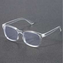 1 pieza/3 piezas Gafas geométricas de marco para hombres, de estilo moderno y sencillo, elegantes y estéticas, transparentes, para volver a la escuela, la oficina, la lectura y la vida diaria