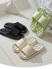 EVA Breathable Slippers, Non-Slip Indoor Home Bathroom Shower Slippers For Men And Women, Quick-Drying, Odor-Resistant, Suitable For Hotel Use Insulation,Galentines,Puppy,Carnival,Party Decorations