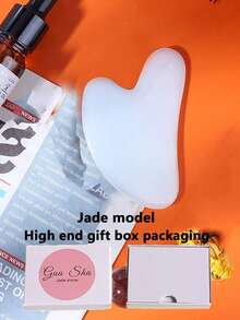 1pc Amethyst Gua Sha Facial Tools, Natural Jade Stone Guasha, Manual Massage Sticks For Jawline Sculpting And Puffiness Reducing, Scraping Massage Tool, Skin-Care Tool