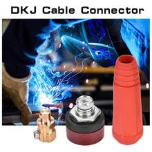 焊接电缆面板连接器插头和插座套装 DKJ10-25 DKZ10-25 200安培 & DKJ35-50 DKZ35-50 Dinse型快速接头 - 彩色 - 查看 3