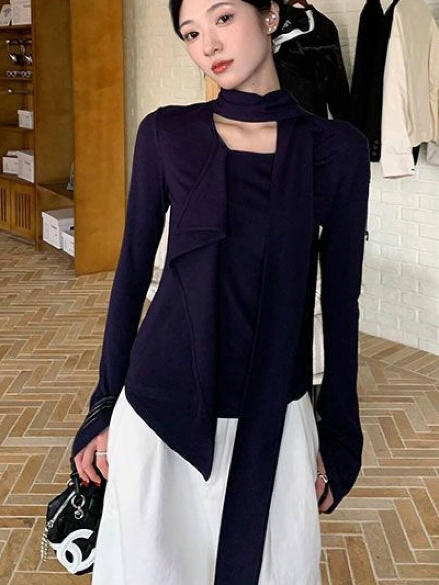 Women T-Shirts - Navy Blue - View 1