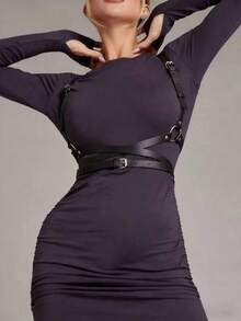 1pc Women's Dark Punk Style Sexy X-Back Harness, Suitable For Daily Wear, Dates, Parties, And Other Occasions
