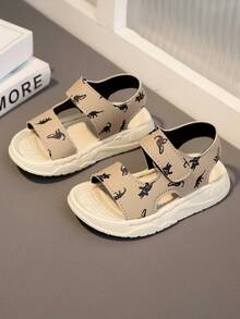 Infant Fashion Casual Rubber Soft Bottom Open Toe Cartoon Baby Sandals, Suitable For Spring And Summer