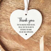 Regalo de agradecimiento, decoraciones de sentimiento, corazón de de acrílico, recuerdo de corazón colgante, adorno de corazón de acrílico - Multicolor - Ver 4