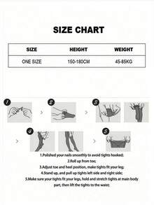 1 Cặp quần tất ren hoa cho nữ, tất lưới, quần bó cạp cao ôm sát, cỡ lớn, phù hợp cho nhiều dịp khác nhau - màu đen - Xem 8