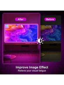 1PC Soft Light RGB LED Strip 24-Key Remote Dimmable Self-Adhesive Easy Install For TV PC Backlight - Multicolor - View 4