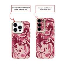 1pc TPU Material Asymmetrical Gradient Pattern Phone Case Compatible With IPhone 17 Pro Max/17/16 Pro Max/15/13/12/11, S20 FE/A15/S24/A55, Redmi Note 11/12/13 Pro, Full Coverage Anti-Drop Soft Protective Cover - White - View 7