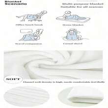 Beach Heart Bad B-Bunny Blanket Warm Fleece Soft Flannel  Throw Blankets For Bedding Couch Home Spring - Black - View 3