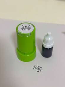 A Personalized Golf Ball With Your Own Text Can Be Distinguished From Others, Featuring Unique Golf Ball Characteristics, Custom Name, Seal, Waterproof, Quick-Drying, Wear-Resistant, And Light-Sensitive PatternGolf Ball Stamp Personalized Logo Plastic Photosensitive Stamp Pattern Quick-Drying Indelible Stamp Used For Stamping On Golf Balls - Green - View 5