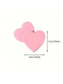 Giấy ghi chú hình trái tim, giấy nhớ tự dính, sổ tay, sổ kế hoạch, nhãn dán, đồ dùng văn phòng và trường học. - Hồng - Xem 5