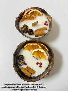 2支/1支新款椰子碗香氛蜡烛，创意造型蜡烛，石膏干花香氛蜡烛，家居卧室氛围营造，派对蜡烛装饰，家居蜡烛，DIY蜡烛，圣诞礼物，婚礼装饰，情人节礼物，装饰蜡烛，闺蜜礼物，女士礼物，家居装饰蜡烛，冬季礼物，香薰蜡烛，蜡烛（2支装橙香肉桂味），橙香茴香，柠檬新品，橙香桂花香