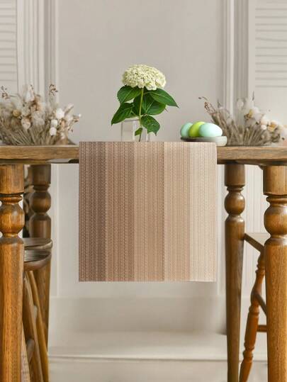 1 pieza Camino de mesa tipo lino, tapete moderno para sala de estar y mesa de comedor, lavable, apto para cocina, mesa de comedor, fiesta, decoración de boda, aspecto vintage, aplicable para entrada, reunión familiar, mesa de café, sala de estar