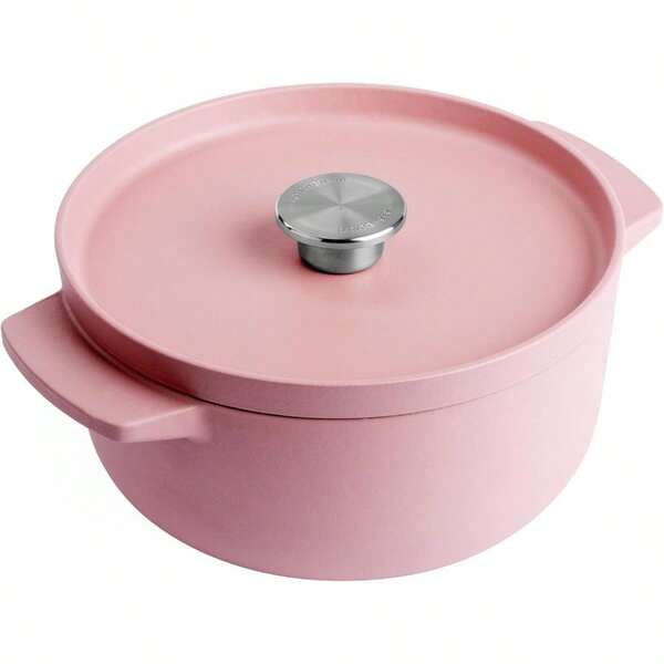 Cast Iron Casserole With Lid Dried Rose 22 Cm Diameter 3.3 Litrer Capacity
