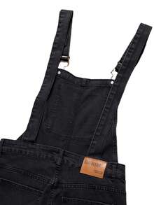 Men's Versatile Ripped Overalls With Large Pockets, Casual And Slim Fit. - màu đen - Xem 4