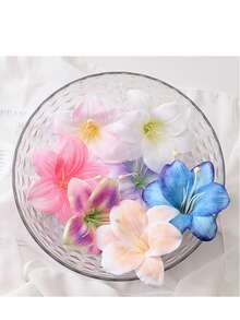 7 件套夏威夷花朵发夹，百合花装饰发夹，仿花发夹，波西米亚风侧刘海夹，甜美海滩度假发饰，优雅花朵鳄鱼夹，海滩拍照道具，适合休闲佩戴和日常造型，也适合情人节日常佩戴，爪夹，发夹，发卡，接发，假发片，头部饰品 - 彩色 - 查看 3