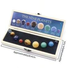 Natural Crystal Raw Stones & Solar System Crystal Balls Set – Perfect Gift For Children's Day - Planetary Box - View 2