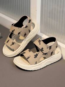 Infant Fashion Casual Rubber Soft Bottom Open Toe Cartoon Baby Sandals, Suitable For Spring And Summer
