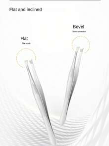 Eyebrow Clip Set, Eyelash Curler, Eyelash Tweezers, Stainless Steel Precision Makeup Tools For False Eyelash & Eyebrow Grooming - Multicolor - View 8