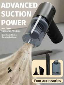 Cordless Handheld Vacuum Cleaner - Rechargeable Lithium Battery, Lightweight And Easy To Use, Perfect For Home, Car, Pet Hair, Dust And Debris Cleaning, Portable Vacuum Cleaner