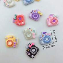 10/20/30pcs Cartoon Train, Ship, Airplane Transportation Resin Accessories, Suitable For Jewelry Making, Hair Clip & Hair Band DIY Materials - Random Mix - Transportation - View 4
