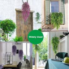 8pcs Artificial Hanging Plants Set, Including Fake Ivy, Eucalyptus And Other Plants, Suitable For Home, Bedroom, Wall, Wedding, Christmas Party, Office, Balcony, Outdoor Garden Decor - Multicolor - View 3