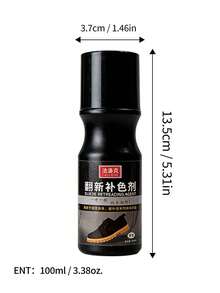 3.38盎司麂皮颜色修复剂，专为黑色麂皮设计，适用于勃肯鞋、帆布鞋、运动鞋等。内置涂抹器。黑色。适用于麂皮、丝绒、磨砂皮及类似材质。 - 黑色 - 查看 7