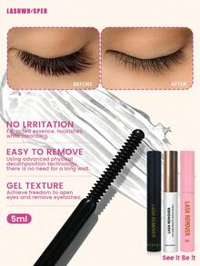 1pc/3pcs Eyelash Glue Remover, Gently Dissolves Eyelash Adhesive, Quick Removal Formula - Multicolor - View 3