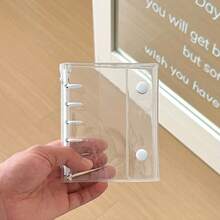 M5 Multi-Color Macaron Loose Leaf Shell And Inner Pages, Loose Leaf Storage Book, Replaceable Inner Pages, Suitable For Office Storage, Photo/Postcard Storage, School Supplies - Clear - View 11