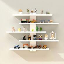 Wall-Mounted Storage Rack, Bedroom Decorative Blind Box Storage Rack, Five-Tier Wooden Wall-Mounted Display Shelf. - Multicolor - View 1