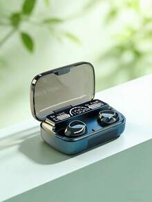 M10 TWS Fone Bluetooth Headphones With Mic Earbuds Charger Box Wireless Earphones LED Display Wireless Bluetooth Headset - Black - View 1