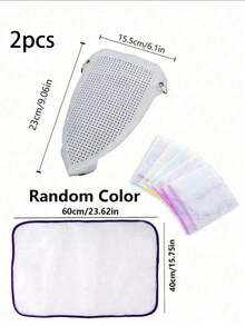 1/2 Pcs Heat Resistant Iron Protective Cover - For Steam Iron - Sliding Protective Cover, Easy To Install, Suitable For Various Fabrics, Bags, Storage Bags, Storage Boxes, Household Items, Travel Essentials, Dorm Storage, Ironing Board Protection, Suitable For Most Fabrics And Cleaning Tools - White - View 15