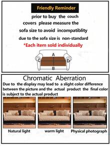 1pc All Season Sofa Cushion Cover, Modern Minimalist Anti-Slip Sofa Seat Protector, Dust-Proof And Washable Sofa Slipcover, Soft And Fashionable Cream Color, Pet-Friendly, Fits L-Shaped Sofa And 1/2/3/4 Seater Sofa - Beige - View 12