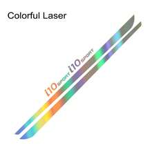 4pcs Car Side Body Line Stickers For I10 Tuning Accessories Sport Graphics Vinyl Film Decals - 彩色雷射 - 查看 12