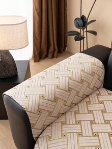 1pc All Season Sofa Cushion Cover, Modern Minimalist Anti-Slip Sofa Seat Protector, Dust-Proof And Washable Sofa Slipcover, Soft And Fashionable Cream Color, Pet-Friendly, Fits L-Shaped Sofa And 1/2/3/4 Seater Sofa - Beige - View 8