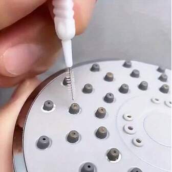 60 st. rengöringsborstar för duschmunstycken, duschmunstyckets fogrengöring, verktyg för rengöring av duschmunstyckets fogar i badrum och toalett, rengöring av tangentbord för datorer, dammrengöringsverktyg för telefonportar, återanvändbara rengöringsprodukter för hushållet