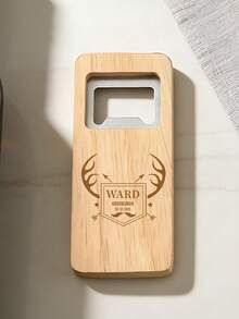 Customized Wooden Bottle Opener, Can Customize Text, 8 Styles, Personalized Engraved Beer Bottle Opener, Wooden Bottle Opener, Boyfriend Gift, Bottle Opener Keychain, Gift For Him, Birthday Gift, Groomsman Gift - Multicolor - View 13